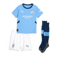 Manchester City John Stones #5 Hjemmedraktsett Barn 2024-25 Kortermet (+ Korte bukser)